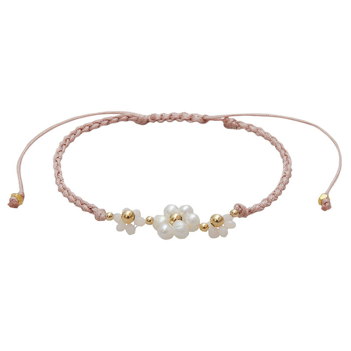 Peony Garden Party Bracelet, flat lay