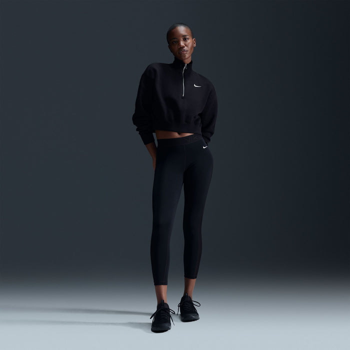 Phoenix Fleece Oversized 1/2-Zip Crop Sweatshirt