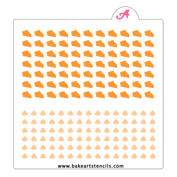 Pie Sprinkles Stencil bakeartstencil