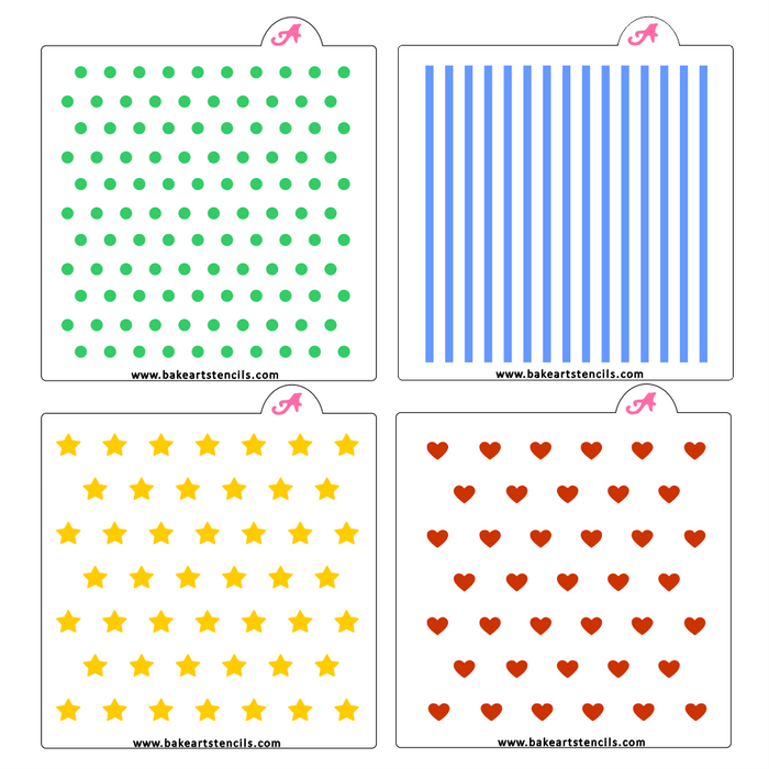 Popular Patterns Stencil Theme Bundle bakeartstencils