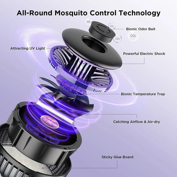 Portable Quiet Electric Mosquito Bug Zapper