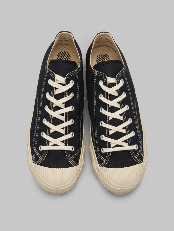 Pras shellcap low sneakers kuro off black up view