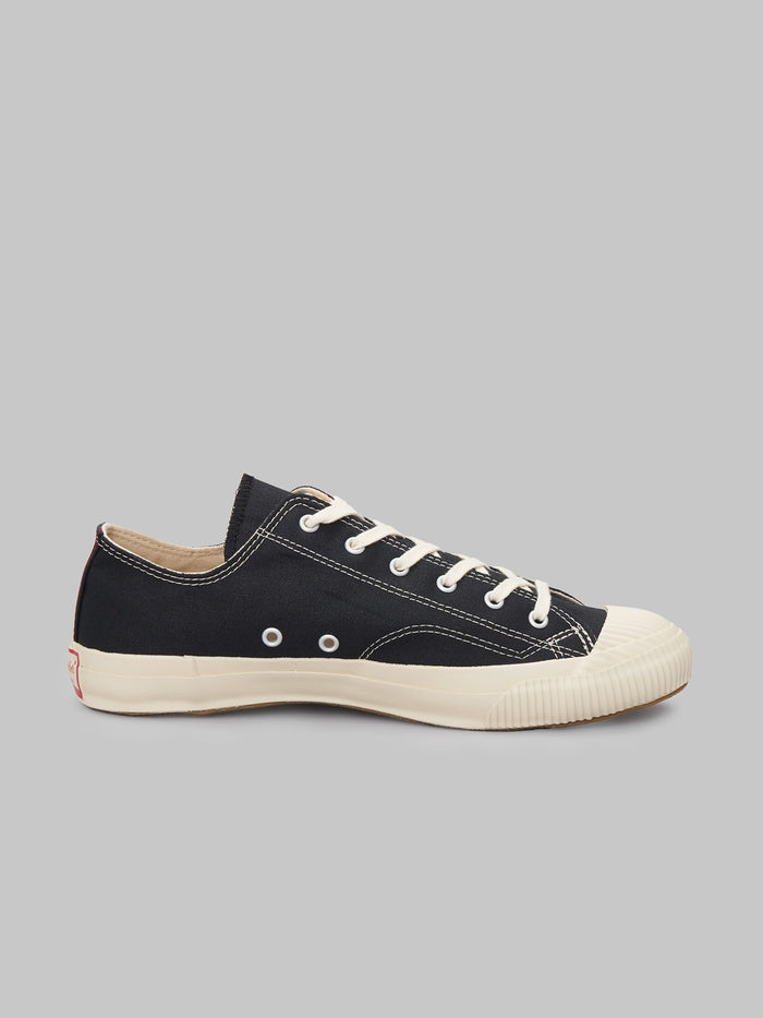 Pras shellcap low sneakers kuro off black ventilation side holes