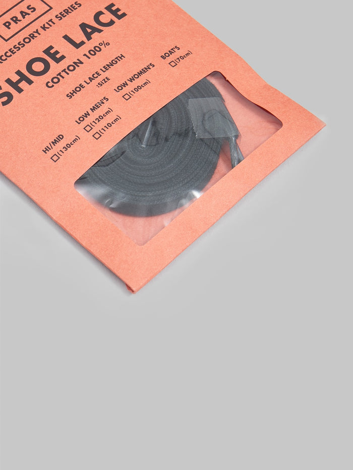 pras shoe lace brown packaging detail