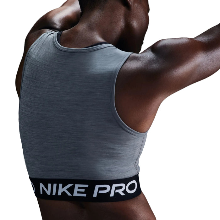 Pro Dri-Fit Cropped Gray Tank Top