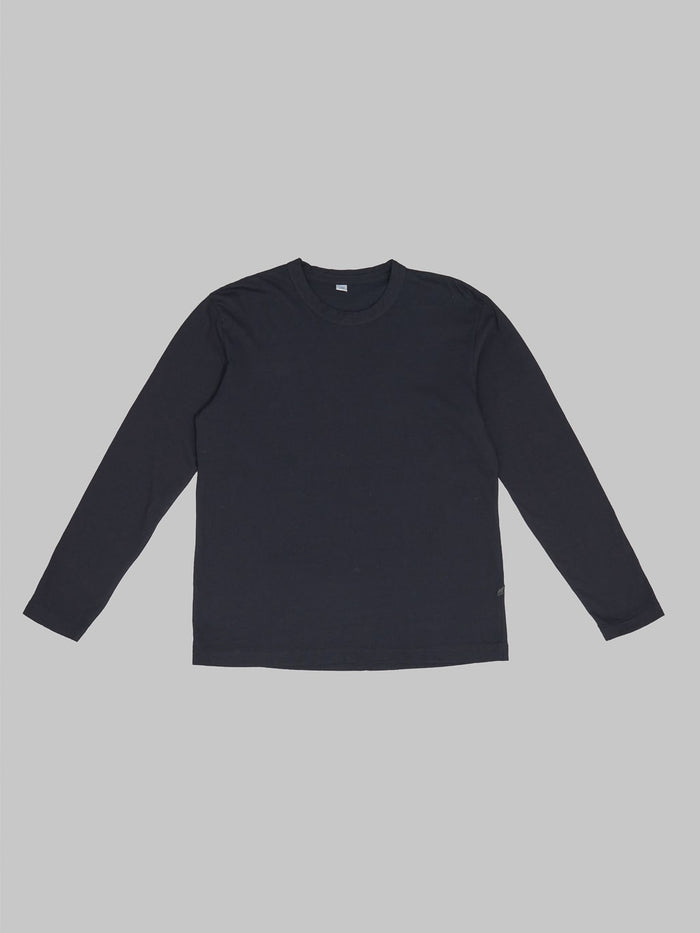 pure blue japan black tshirt  front view