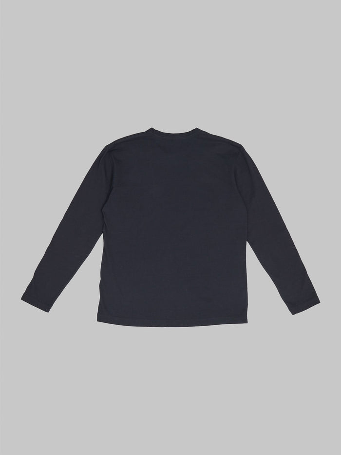 pure blue japan black tshirt back view