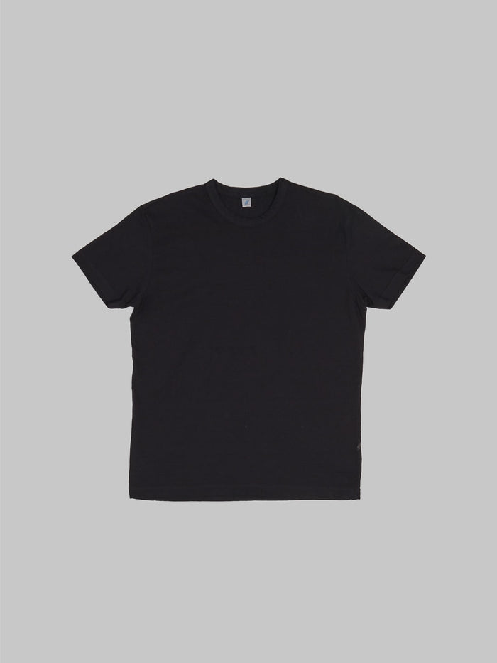 Pure Blue Japan SS5011 Black Indigo Dyed Crewneck TShirt front