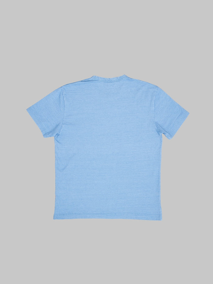 Pure Blue Japan SS5011-P Pale Indigo Dyed Crewneck T-Shirt