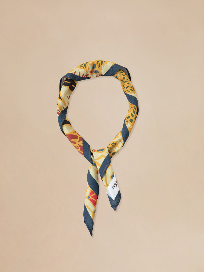 A pre-order Found Rainforest Bandana featuring Phulkari artwork.