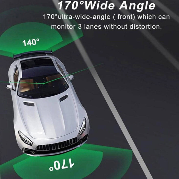 Rearview Mirror Dash Cam 1080P HD DVR Dual Camera Car Front Rear Video Recorder