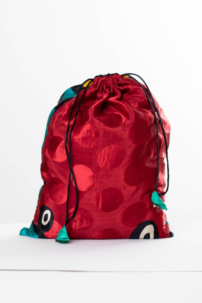 Recycled silk gift bag