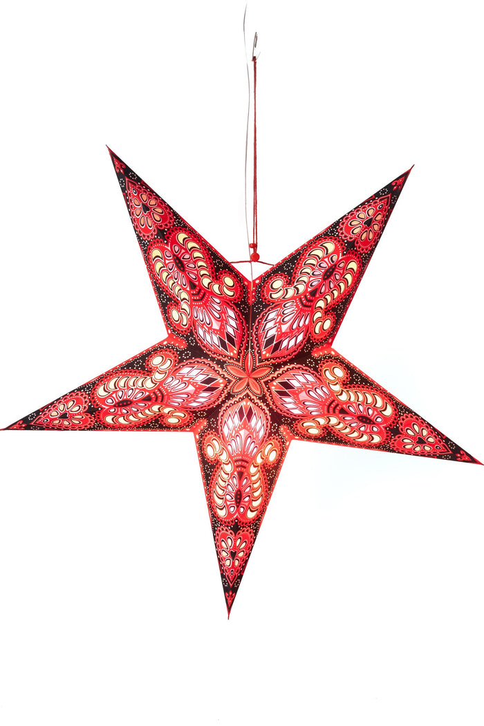 Ganesh - Red & Black / 5 Point