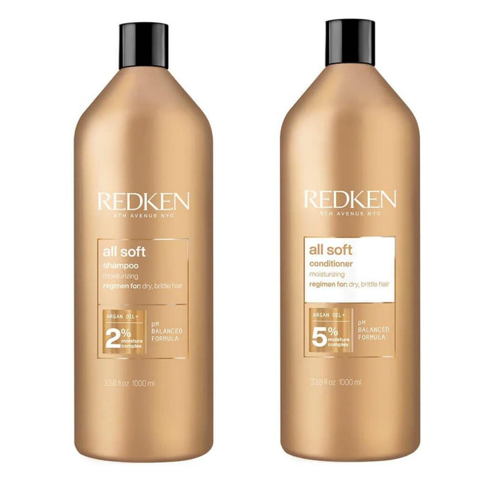 Redken All Soft Shampoo & Conditioner 1000ml and FUL Moisture Mask Bundle - The LTL Shop