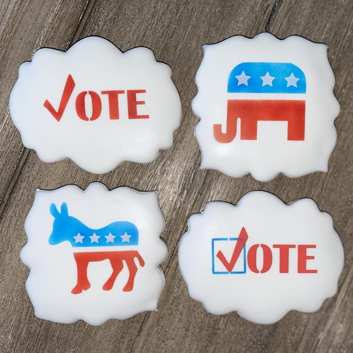 Republican Elephant Stencil Set bakeartstencil