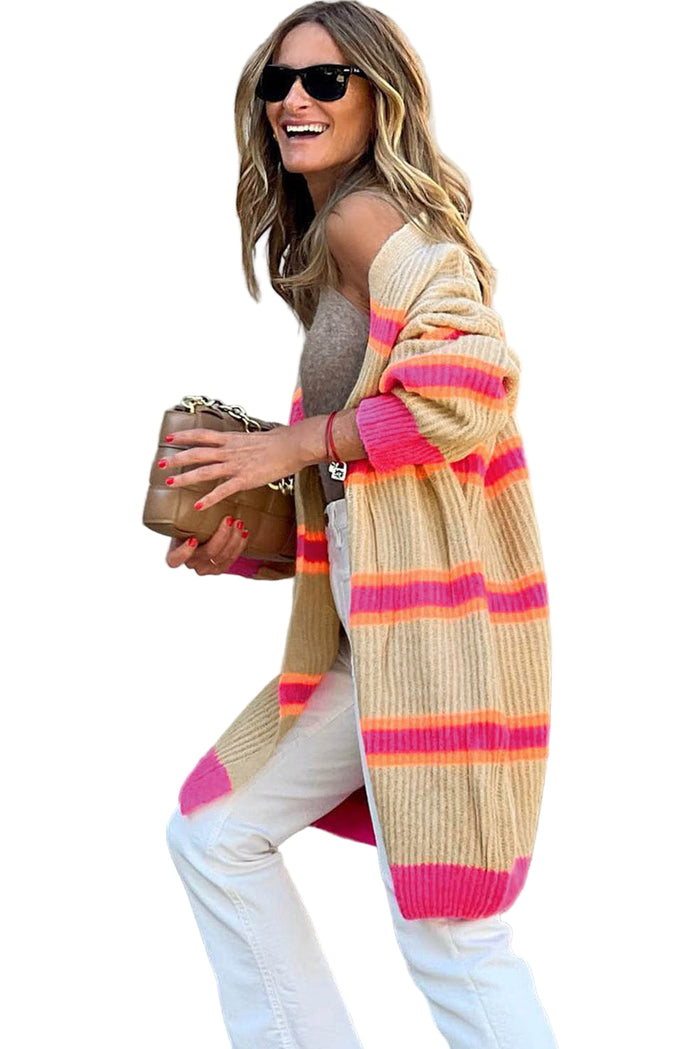 Ribbed Long Sleeve Cardigan