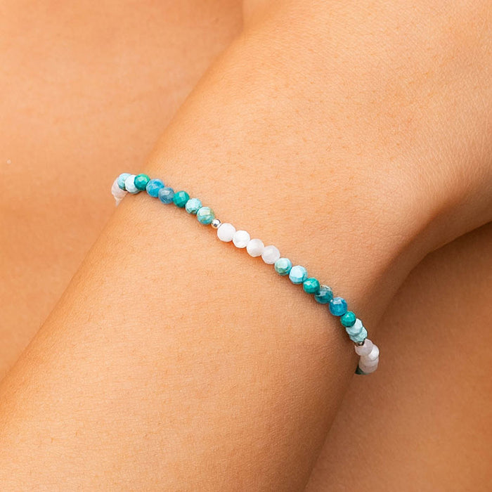Ride The Wave 3mm Healing Bracelet, on wrist
