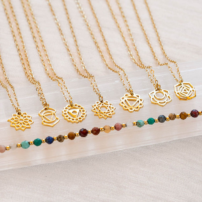 Root Chakra Necklace, full set with bracelet