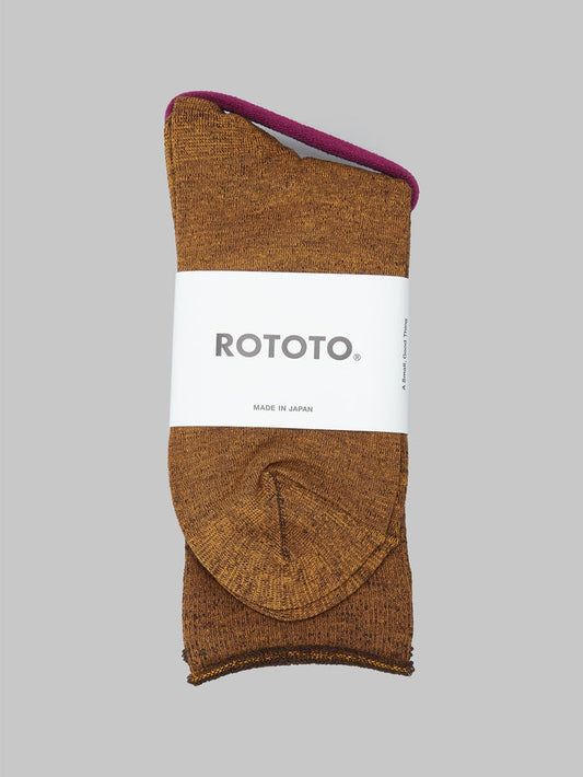 rototo city socks yellow brown