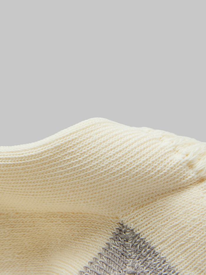 rototo oldschool crew socks navy dark red heel