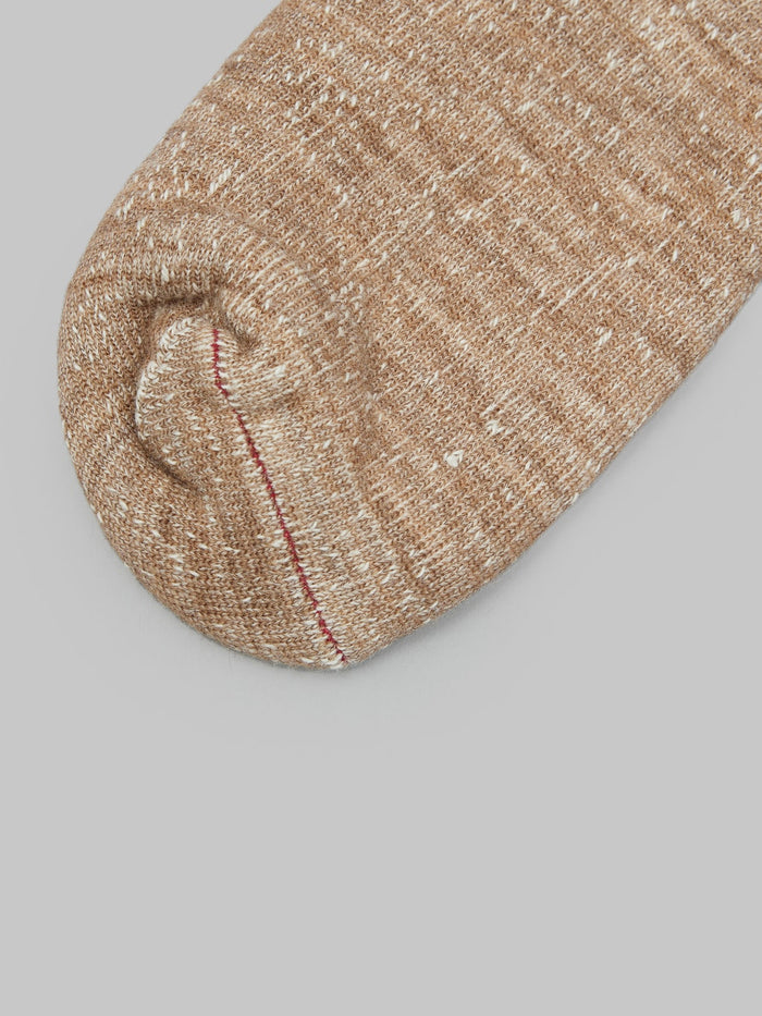 rototo double face crew socks cotton wool camel toe closeup