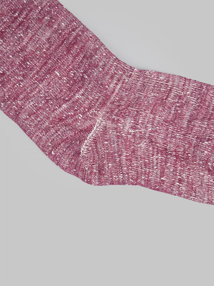 Rototo Double Face Crew Socks Grape Heel
