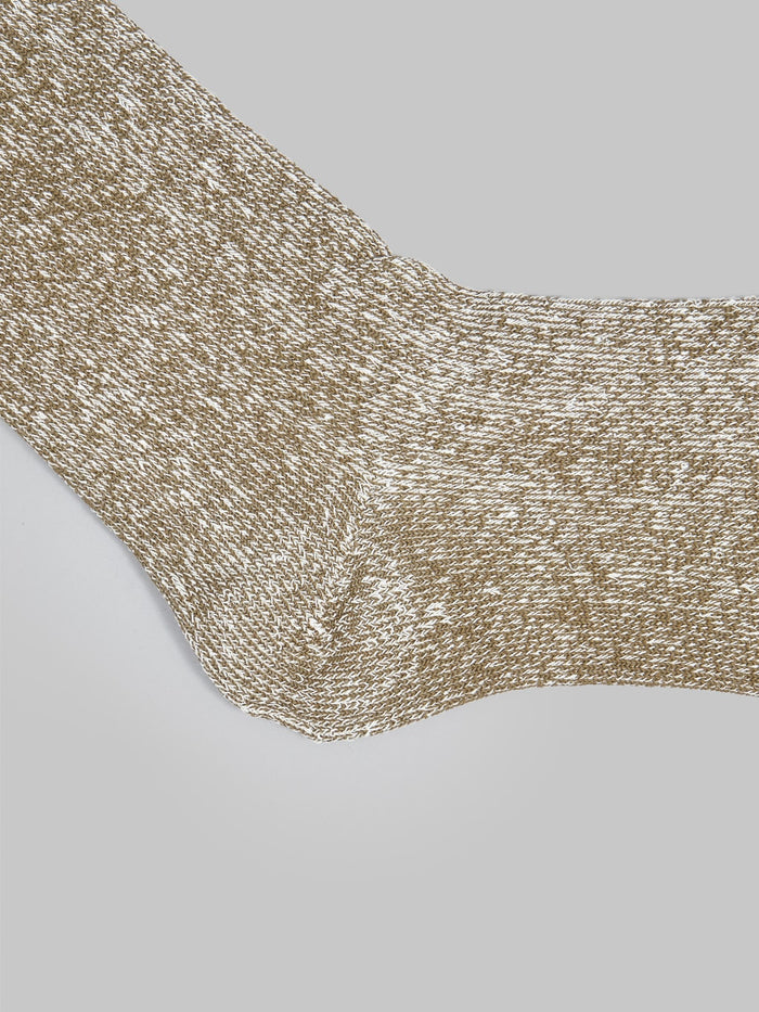 Rototo Double Face Socks Olive Khaki Heel