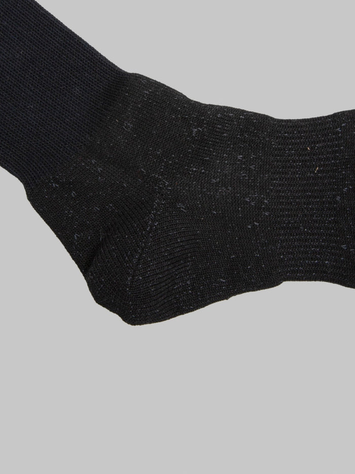 ROTOTO Washi Pile Crew Socks Black