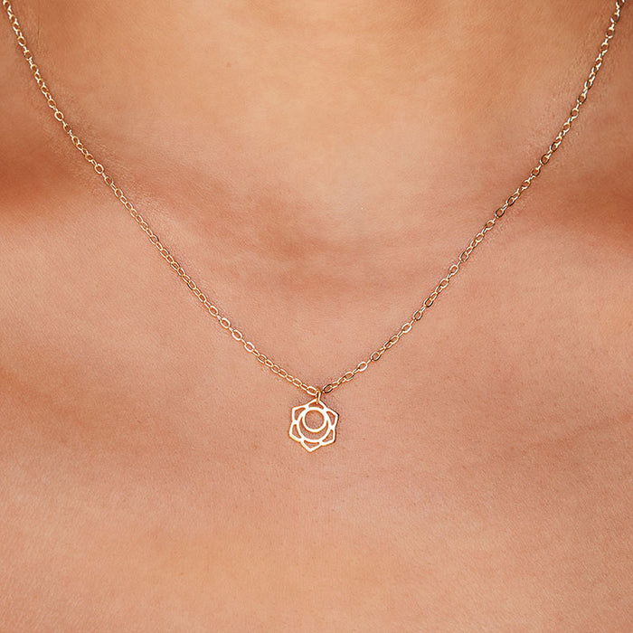 Sacral Chakra Necklace, worn on the neck