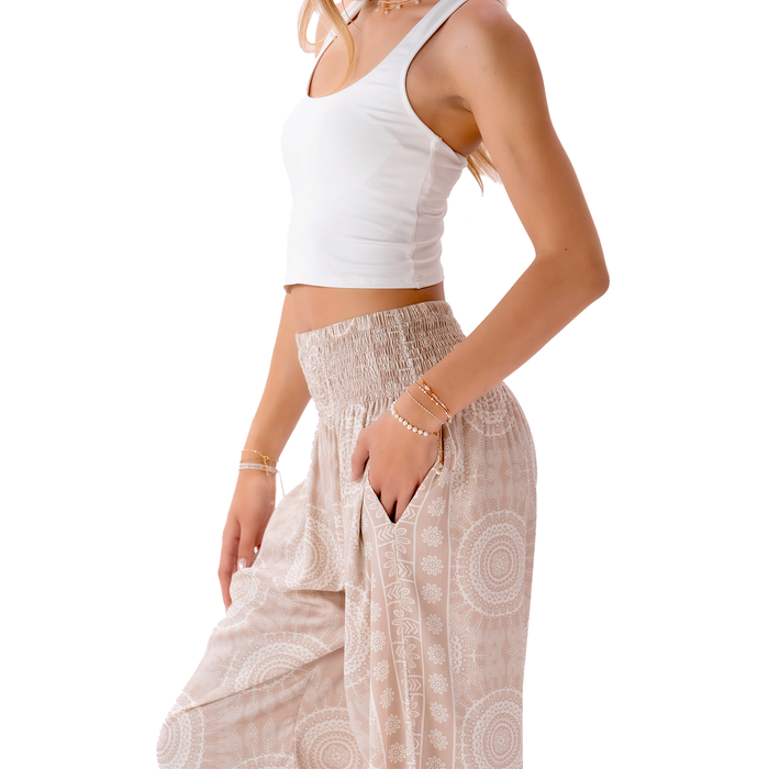 Sahara Harem Pants, side hand in pocket