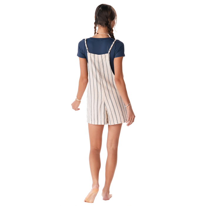Sailor Stripe Boardwalk Romper, back