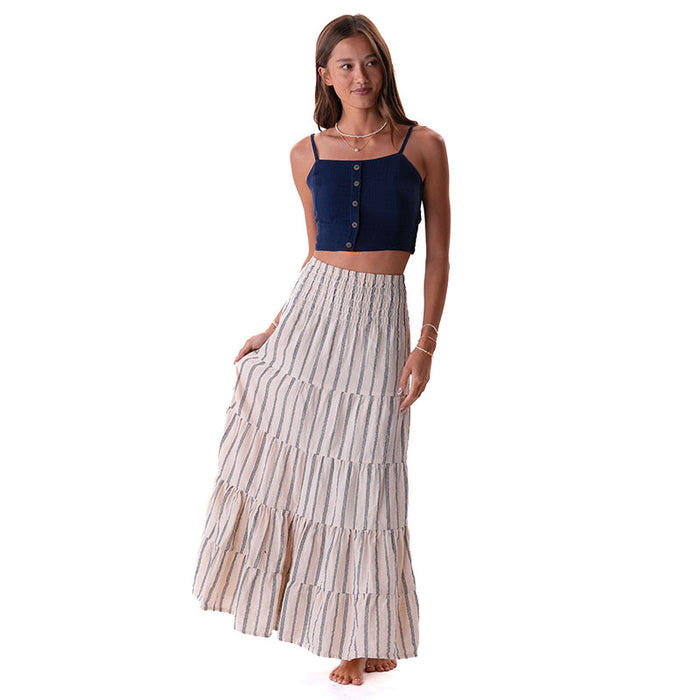 Sailor Stripe Sundrift Skirt, front