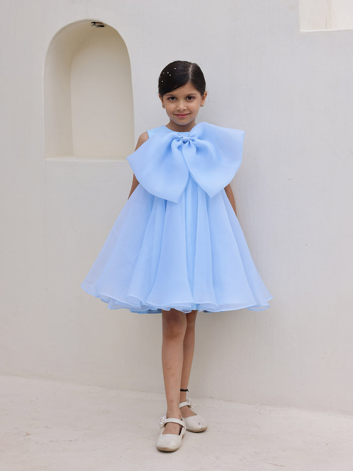 Sale Elysian Blue Bow Dress