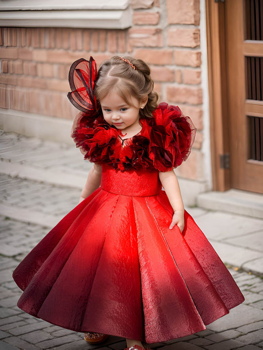Sample Shaded Red Couture Gown