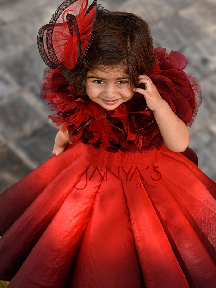 Sample Shaded Red Couture Gown