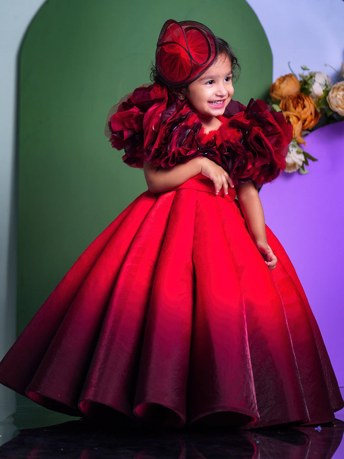 Sample Shaded Red Couture Gown