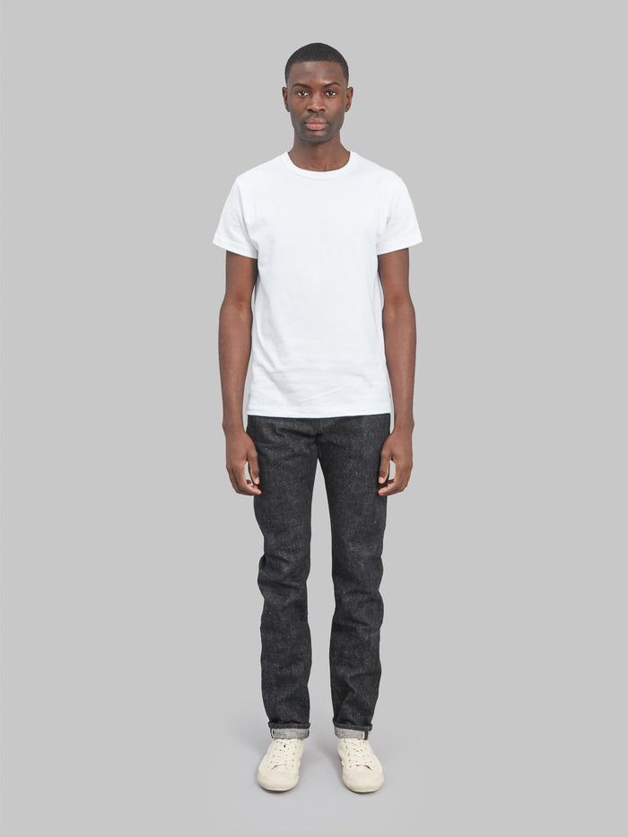 Samurai Jeans S211BK Koku Benkei 17oz Slubby Black Relaxed Tapered Jeans fit