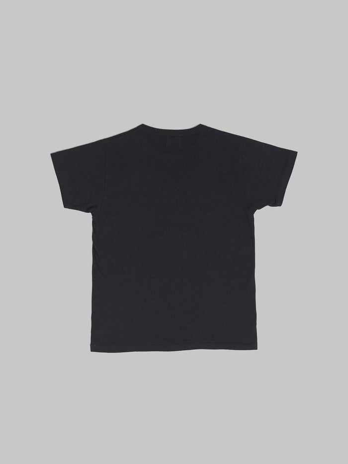 Samurai jeans crew neck tubular tshirt black back view