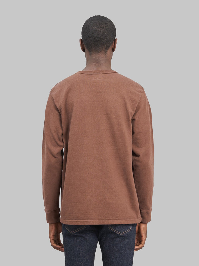 Samurai Jeans Japanese long sleeve tshirt dark model back fit