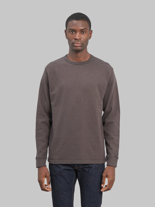 Samurai jeans japanese long sleeve tshirt kuromane model front fit