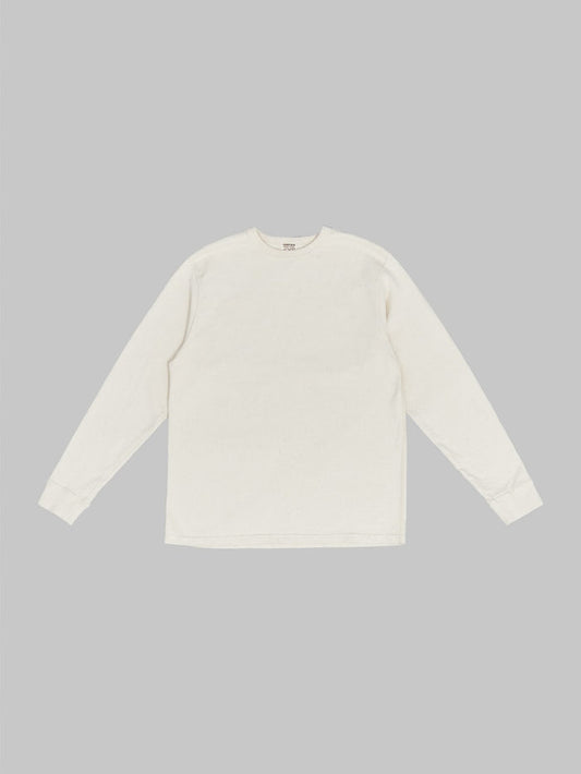 Samurai jeans japanese long sleeve tshirt natural front view