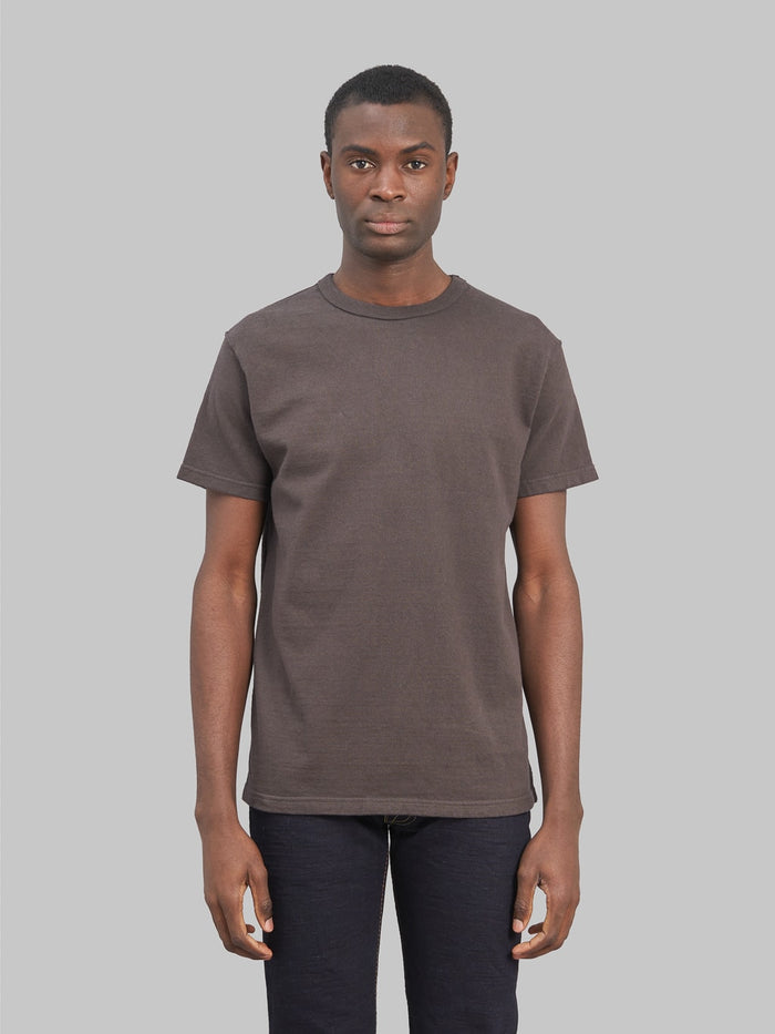 Samurai Jeans Japanese cotton crew t-shirt kuromame fit