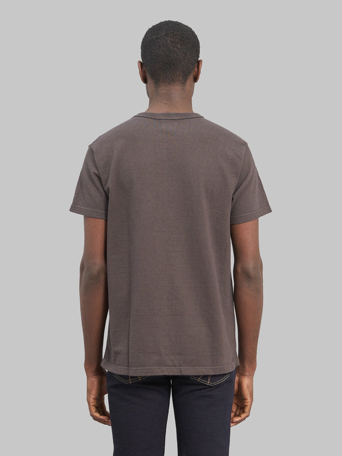Samurai Jeans Japanese cotton crew t-shirt kuromame back fit