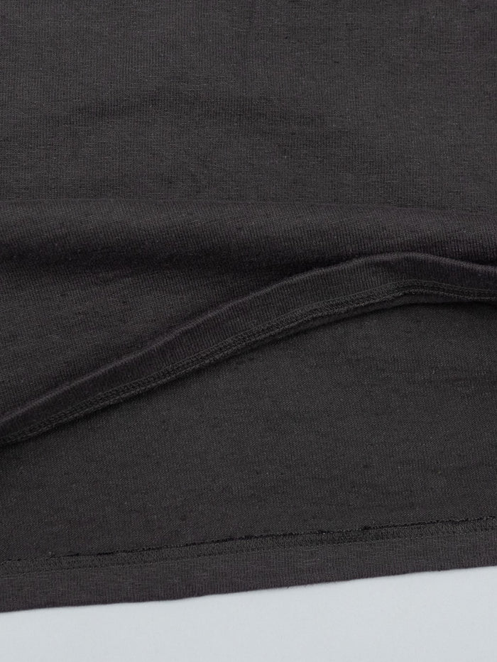 samurai jeans japanese cotton slub crew neck tshirt kuromame interior