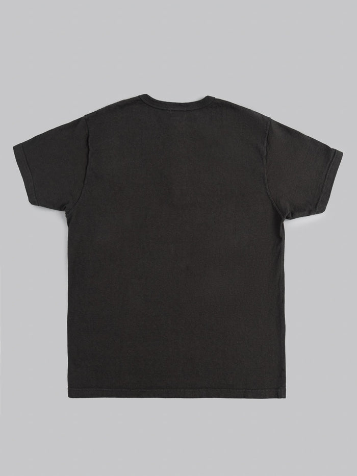 samurai jeans japanese cotton slub tshirt henley kuromame back