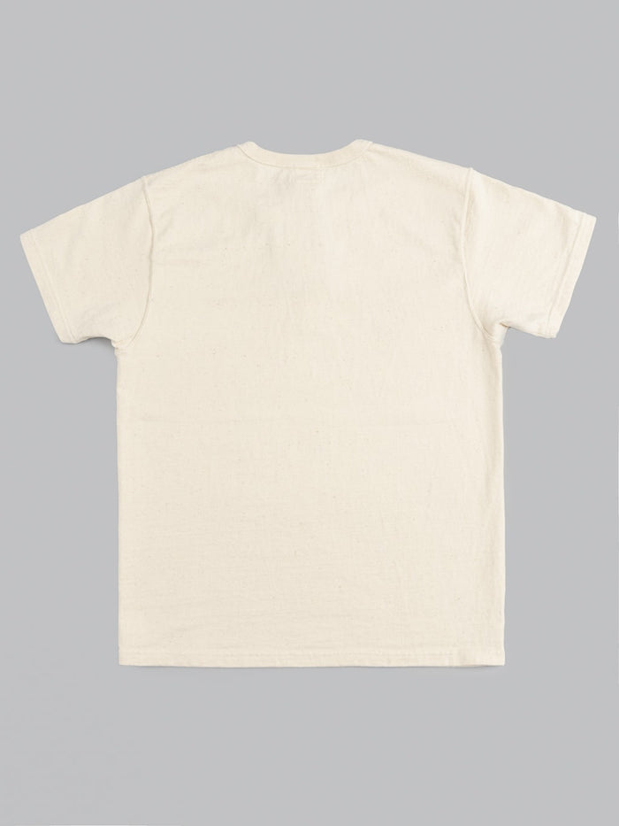 samurai jeans japanese cotton slub tshirt henley natural back