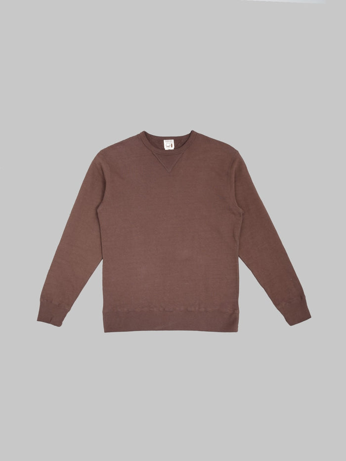 SAMURAI JEANS SWS-SC01 JAPANESE COTTON SWEATSHIRT DARK KURI front
