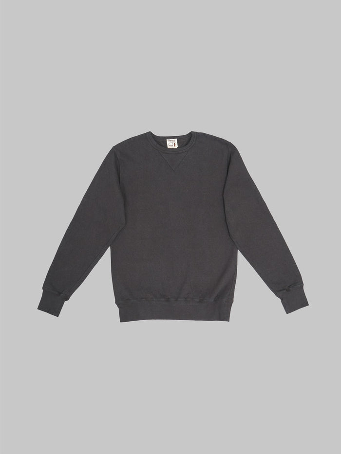 Samurai Jeans Japanese Cotton Sweatshirt Kuromane charcoal  front