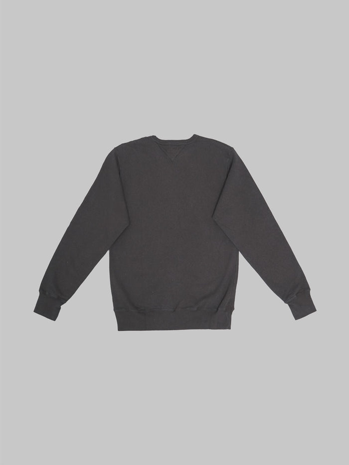 Samurai Jeans Japanese Cotton Sweatshirt Kuromane charcoal  back