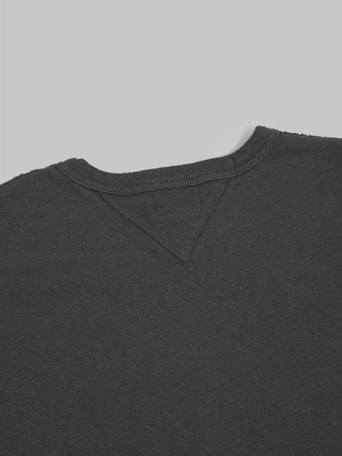 Samurai Jeans SWS-SC01 Japanese Cotton Sweatshirt Kuromame - Redcast Heritage Co.
